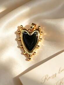 Multi-Style Y2K Sweet & Cool Blogger Style Stainless Steel Black & Gold DIY Pendant, Waterproof, Sweat-Proof, Hypoallergenic, Shiny Black Bow, Heart, Starfish, Detachable Multi-Layer Layering, Graduation Commemorative Gift - Multicolor - View 15
