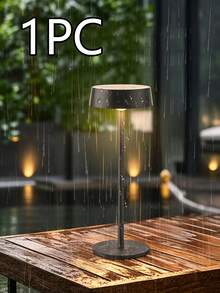 2/1pc Waterproof Cordless Table Lamp, Rechargeable Portable Outdoor LED Desk Lamp, Dimmable Warm Light Metal Mini Bedside Night Light For Patio Garden Pool Balcony Indoor Home Decor - Rechargeable Desk Lamp - View 10