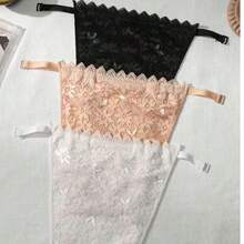 3pcs Women's Fake Collar Black White Nude One-Piece Chest Cover Fake Collar - Multicolor - View 1