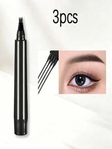 4 爪鬍鬚填補筆，防水防汗，男士批發化妝用品 - Black - 查看 16