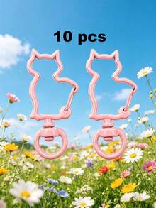 10/100pcs Multi-Color Metal Lobster Clasp Keychain, Classic Hook Chain Suitable For Jewelry Making Pendant Accessories - Keychain - View 19