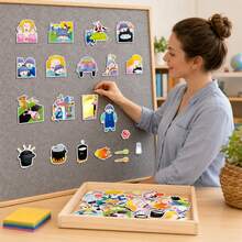 hoojojo Mean Soup Felt Teaching Aid, Children's Emotion Management Educational Toy, Storytelling Performance Prop, Classroom Interactive Game, Teacher Supplies, Back To School Gift - Multicolor - View 11