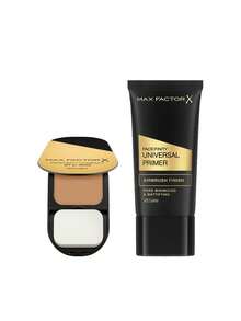 Max Factor [حزمة] كريم أساس مضغوط Facefinity 006 ذهبي 10 جرام + برايمر Facefinity العالمي 30 مل - 006 ذهبي + شفاف - مشاهدة 1