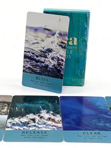 1 BoxSea Soul Journeys Oracle 48 Cards, Ocean Healing Divination Deck Oracle Cards Used For Self-Care, Daily Meditation, And Daily Guidance. - Multicolor - View 5