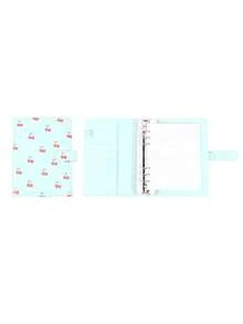 Cherry Pattern Loose-Leaf Binder Card Collection Book Photo Album Notebook,A5 PU Cover+25 Pcs 4-Grids Inner Pages Photo Card Seelves,Wedding Anniversary Family Album,Stationery Book Photocards Storage Album For Trading Card Organization&Collection - Cherry Style - View 17