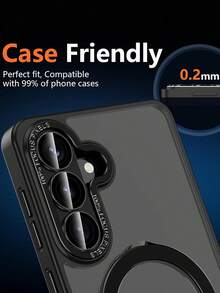 1pack - Durable And Shatterproof Camera Lens Protector, Smooth And Fingerprint-Resistant, Suitable ForSamsung S26 Ultra/S24 Ultra/S25 Ultra/S23 Ultra/S23 Series. All-In-One Armor Camera Protector, Phone Accessory, Compatible With Phone Cases, Black. - Black - View 6
