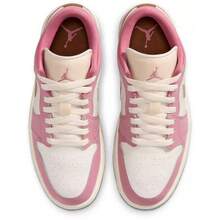 Nike Air Jordan 1 Low Women's Shoes Desert Berry/Sail/Lt British Tan/Chalk DC0774-609 | Low-Top Versatility, Everyday Wearable - 桃粉色 - 查看 5