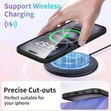 [ 2 Buah ] Casing Ponsel Ultra Tipis Anti Jatuh Hitam Bergaya dan Sederhana Baru untuk 18 ProMax, Cocok untuk 18/17Air/16E/15/14 Plus 11 Pro Max 12/13 Mini, Pelindung Lensa Lembut - Hitam - View 5