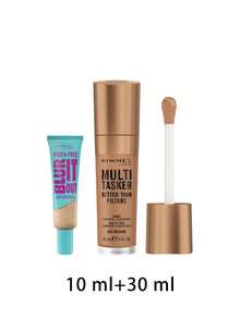 Rimmel [حزمة] كايند آند فري بلور إت أوت مطفي البشرة 160 فانيلا 10 مل + مالتي تاسكر أفضل من الفلاتر إضاءة وبرايمر مضاد للشيخوخة 005 متوسط 30 مل - 160 فانيليا + 005 متوسط - مشاهدة 2