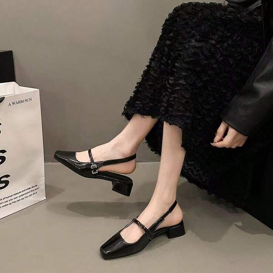 GAN AI Women Flats - Bleu Indigo - View 1