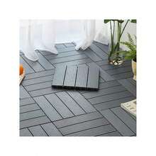 DIY Interlocking Patio/Yard Floor Tiles, Plastic Outdoor Balcony Ground Covering - A - View 11