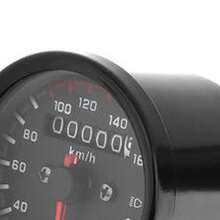 Motorcycle Speedometer With Gear Indicator – LED Backlit. Universal 12V Motorcycle Digital Instrument Panel With Speed, RPM, Gear Position, And Turn Signal Indicators For Cafe Racer, Cruiser, Scooter, And Dirt Bike. - A - View 5