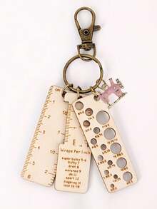 Wooden Stick Gauge Ruler, Wooden Marker Clips, Woven Marker Clips, Number Clips, Keychain, Bag Pendant, Wooden Carved Round Storage, Wooden Woven Needle Gauge And Ruler Set - Precision Craft Tools For Crochet, Size Range 60mm To 1mm, Portable With Measurement Markings, Ideal For DIY Projects And Travel, Suitable For Yarn Crochet, Includes Various Styles Of Knitting Tools, Perfect For Sewing And Knitting Projects, Back To School Gift, Teacher Gift. - Multicolor - View 15
