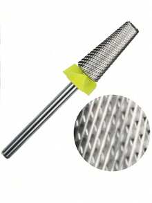 Mata Bor Kuku 5-in-1, Tangkai 3/32" Mata Bor Tapered Karbida Tungsten untuk Penghapusan Cepat Kuku Akrilik, Gel Keras, dan Kutikula, Mata Bor Kikir Kuku Elektrik Profesional untuk Mesin Bor Kuku - MultiWarna - View 6