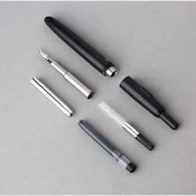 MAJOHN Black Metal Retractable Ballpoint Pen, Press-Type Fine Tip Smooth Ink Pen, Suitable For Students, Calligraphy And Office, Gift For Men And Women - Multicolor - View 8