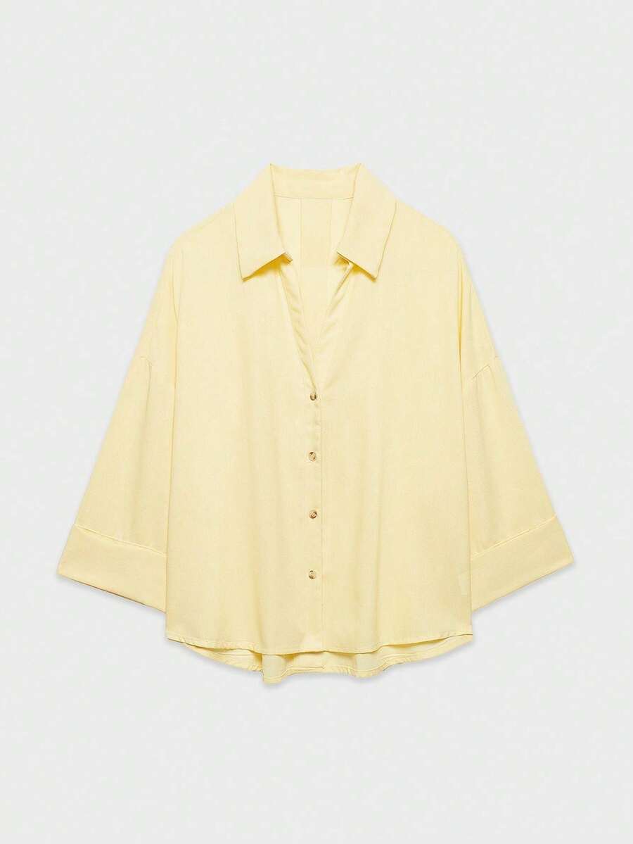 Women Blouses & Shirts - 淺黃色 - 查看 1