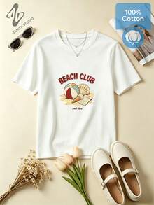Women T-Shirts - 白色 - 查看 2