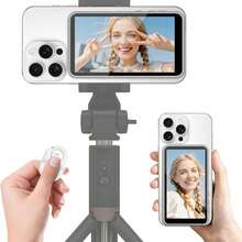 Magnetic Phone Vlog Selfie Screen, 1080P Wireless Recording, Rear Camera Selfie Monitor With Bluetooth Remote, Suitable For Selfie Vlog Live Streaming, Compatible With IOS And Android Systems - Multicolor - View 1