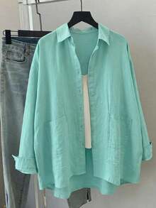 Women Blouses & Shirts - 綠色 - 查看 1