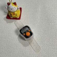 Macaron Color-Block Button Transparent Strap Electronic Counter Wristband LED Night Backlight High-Definition Display Slim Minimalist Versatile Style Wrist/Finger Ring Dual Use Muslim Men Women Prayer Commute Meditation Tasbih Tally Counter - Multicolor - View 6