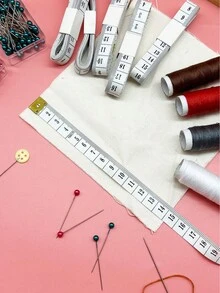 White Flexible Measuring Tape, 1.4cm Wide X 150cm Long, Clear Markings, Wear-Resistant, Portable And Durable. Suitable For Precise Body Measurement, Garment Making And Alteration, A High-Quality Sewing Accessory Tool For Professional Tailors And Home Sewing Enthusiasts - White Measuring Tape - View 2