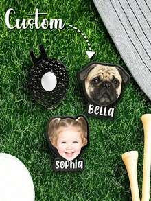 Personalized Golf Ball Marker, Ideal Gift For Weekend Golf Girls, Customized Golf Gift, Magnetic Golf Ball Marker Clip, Fun Golf Ball Marker With Magnetic Clip, Magnetic Golf Hat Clip With Golf Ball Marker, Gift For Male And Female Golfers - Multicolor - View 3