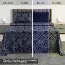 Lux Decor 6-Piece Paisley Bed Sheets High GSM Brushed Microfiber Sheets - Elevate Your Sleep Experience With 16-Inch-Deep Pocket Bedding Sheets & Pillowcases- Back To School- Graduation Gift- All Sizes Available- Winter Vibes, Christmas Decor, - 黑色 - 查看 7