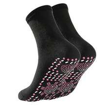 3pairs/1pair Washable Unisex Mid-Calf Warm Socks, Health Care Foot-Warming Socks With Massage Sole, Suitable For All Seasons - Multicolor - View 6