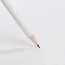 5pcs/15pcs/30pcs Simple White Round Pencil With Eraser, Pre-Sharpened, Suitable For Learning, Office And Practice - Sets - View 4