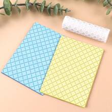 1 PC Retro Abstract Grid Pattern Polymer Clay Texture Roller, Polymer Clay Earring Making Roller - Very Suitable For Making Polymer Clay Texture Sheets - GL197 - View 7