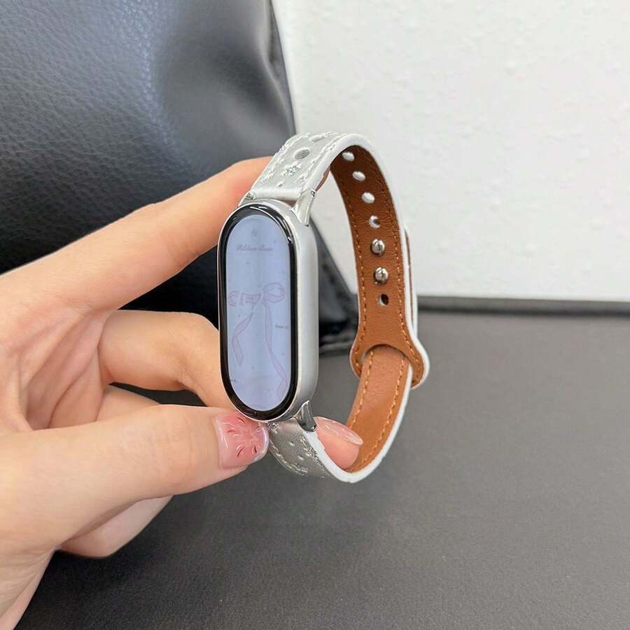 Elegant & Beautiful Watch Band, Multi-Functional, Durable, Exquisite Creative Silver Mist Starry Sky Pattern, Asymmetrical Shape, Suitable For Xiaomi Band 10/9/8 Wristband, Quick Release Buckle Design, Supports NFC Version Sharing, Sports Smart Couple - Multicolor - View 1