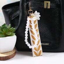 Creative Leather Cute Little Fox Korean Version Hairball Beaver Pendant Keychain Pendant Hand-Woven Lanyard Pendant - Multicolor - View 4