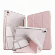 Matepad SE 11 吋平板保護殼，高透明壓克力背板附筆槽，智慧休眠/喚醒，多段折疊支架，相容 Matepad 11.5S 平板保護殼，相容 Redmi Pad 2 11 吋 2025/Pad SE 11 吋 2023 平板保護殼，A16 保護殼，相容 iPad 11 代平板保護殼 - 粉色 - 查看 2