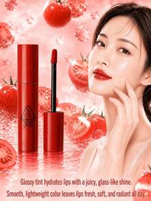 3CE Water Glow Lip Gloss #BREAK ME 5g, High Pigment, Buildable, Hydrating Without Drying, Brightens Complexion For Yellow Skin Tones - #BREAK ME - View 3