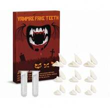 THATBOY 20PCS/SET Kostum Halloween--Set Kostum Vampir, Gigi, dan Perlengkapan Gigi Lainnya - MultiWarna - View 2
