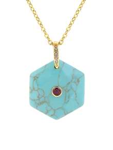 1pc Natural Stone Hexagram Pendant Stainless Steel Chain Necklace Healing Amethyst Rose Quartz Tiger Eye Hexagonal David Necklaces Jeweley H931 - Necklace - View 12