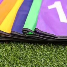 Numbered Cone Marker Sleeves, Colorful Training Cone Flag Caps, 1-10 Numbered Cone Wraps For Football Agility Training - Color Mixing - View 5