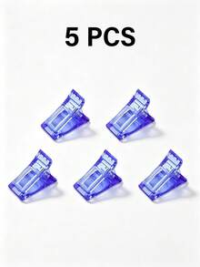 TOMICCA 5/10/20pcs Of 6 Colors Nail Clips, Quick Construction Of Nail Shape Tips, Nail Clip Finger Extension Tool, Use For Quick Molding Glue, Crystal Extension Glue Fake Nail Mold Fixing Clip, DIY Nail Tool - Multicolor - View 20