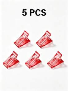 TOMICCA 5/10/20pcs Of 6 Colors Nail Clips, Quick Construction Of Nail Shape Tips, Nail Clip Finger Extension Tool, Use For Quick Molding Glue, Crystal Extension Glue Fake Nail Mold Fixing Clip, DIY Nail Tool - Multicolor - View 21