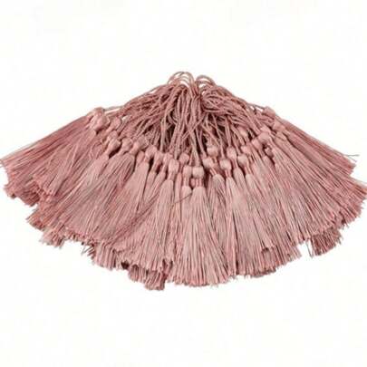 20/50/100pcs 13cm/5in Silky Thread Tassel Bookmarks With 2in Rope Loop And Small Chinese Knot, Suitable For Jewelry Making, Souvenirs, Bookmarks, DIY Craft Accessories