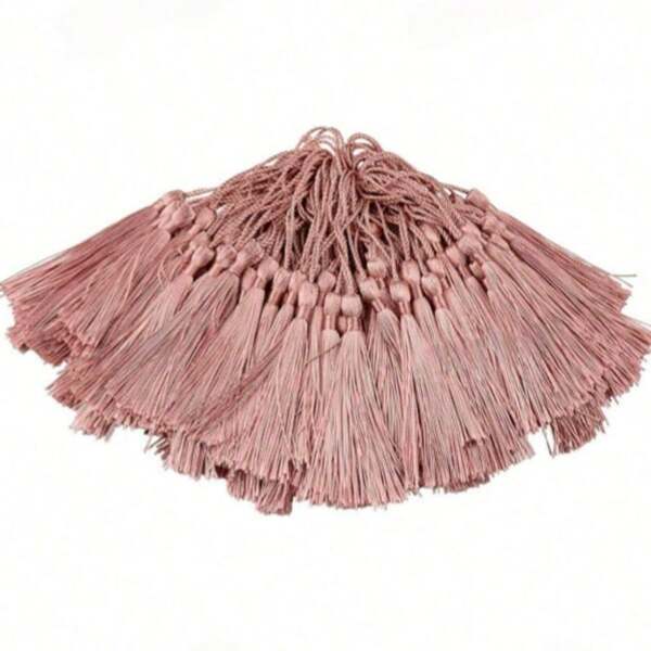 20/50/100pcs 13cm/5in Silky Thread Tassel Bookmarks With 2in Rope Loop And Small Chinese Knot, Suitable For Jewelry Making, Souvenirs, Bookmarks, DIY Craft Accessories