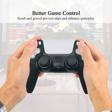 Compatible With PlayStation 5, 2pcs Split Silicone Protective Covers + 4pcs Joystick Caps Set, Dust-Proof, Scratch-Resistant, Anti-Slip, Enhanced Gaming Control Feel - View 7