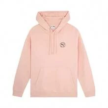 PUMA CLASSICS Solid Color Logo Oversized Pullover Hoodie Unisex Pink - Pink - View 3
