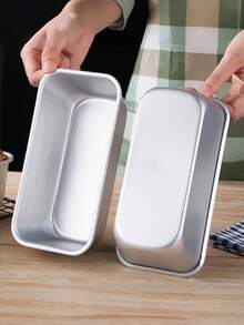 Rectangular Baking Mold (1pc) – Multi-Purpose Cake And Air Fryer Mold Set, Suitable For Brownies, Chocolate Cake And Toast Bread – Perfect For Homemade Cookies, Cakes And Breads – Essential For Holiday Baking And Baking Accessories - Multicolor - View 2