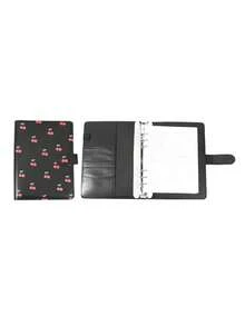 Cherry Pattern Loose-Leaf Binder Card Collection Book Photo Album Notebook,A5 PU Cover+25 Pcs 4-Grids Inner Pages Photo Card Seelves,Wedding Anniversary Family Album,Stationery Book Photocards Storage Album For Trading Card Organization&Collection - Cherry Style - View 14