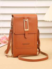 Multifunctional Women's Touchscreen Phone Wallet, Mini Flap Crossbody Bag, Fashion Card Slot Wallet, Vertical Phone Bag - Multicolor - View 13