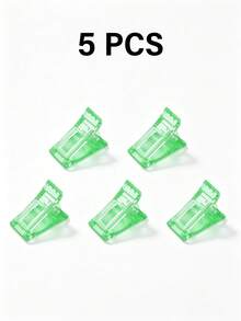 TOMICCA 5/10/20pcs Of 6 Colors Nail Clips, Quick Construction Of Nail Shape Tips, Nail Clip Finger Extension Tool, Use For Quick Molding Glue, Crystal Extension Glue Fake Nail Mold Fixing Clip, DIY Nail Tool - Multicolor - View 15