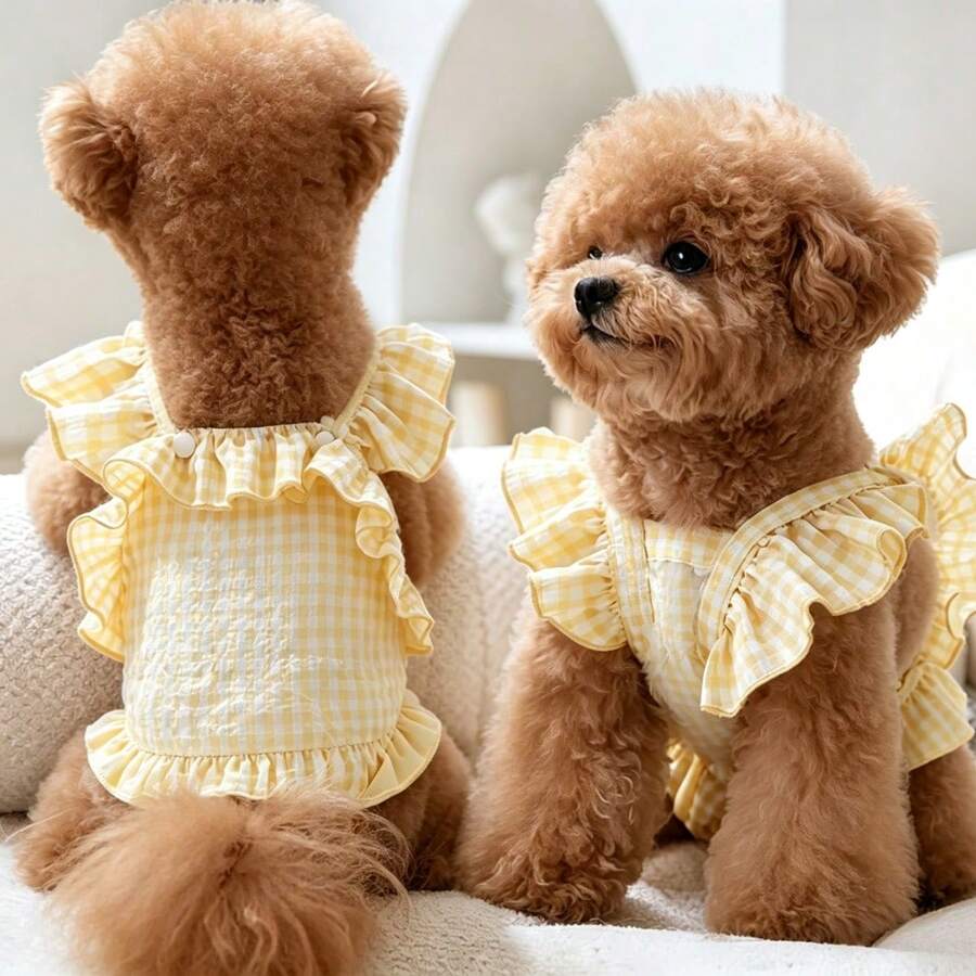 1pc Pet Recovery Suit, Dog Surgery Recovery Set, Female/Male Dog Jumpsuit, For Spay Neuter, Alternative To E-Collar And Cone, Anti-Lick Breathable Jumpsuit, Suitable For Small And Medium Dogs, Dog Recovery Suit, Cat Clothing, Sanitary Pants, Cat Clothes, Dog Clothes, Menstrual Period Safety Pants, Protect Pet Health, Pet Diapers. - Multicolor - View 1