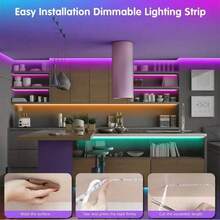 GHUSTAR RGB LED Strip Lights With 44-Key Remote Control, Adjustable Color & Brightness, Cuttable Length, Easy Installation, Suitable For Home Decor, Holiday Ambience, Party Decoration, Accent Wall, Halloween, And Makes A Great Gift - RGB - View 7