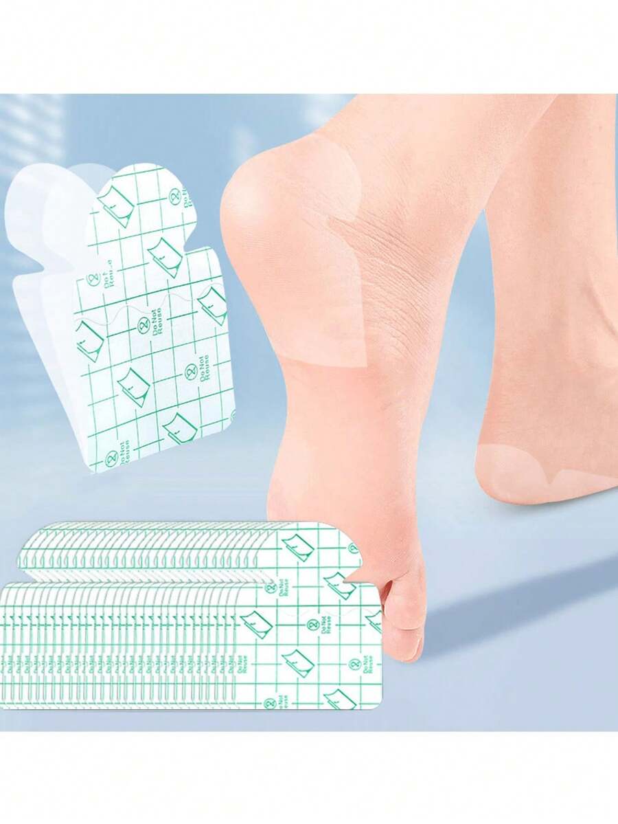 10/20/30pcs Transparent Invisible Thin Foot Pads, Prevent Friction For High Heels